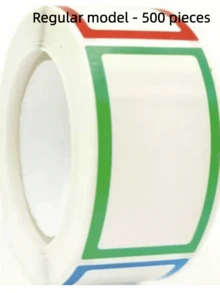 1000pcs Colorful Label Stickers, Waterproof Removable Self-Adhesive Blank Writable Labels, Used For Kitchen Cabinets, Food Jars, Spice Boxes, Refrigerator, Office Files And School Classrooms, Color-Coded Rectangular Labels, Back To School Essentials, Kitchen Accessories, Home Decor, Coffee Station Supplies, Spice Rack, Christmas Labels - 4-color Border Name Label Stickers - View 11