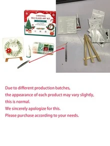 Bộ kit nghệ thuật DIY khảm kính biển Giáng Sinh cho người lớn, 6 mẫu họa tiết lễ hội, bộ thủ công khảm 4 inch kèm giá đỡ trưng bày, trang trí bàn Giáng Sinh sáng tạo, quà tặng lễ hội cho người mới bắt đầu - nhiều màu - Xem 23