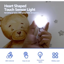 ZKBBO 1-3pcs Heart Shaped Bag Light, Rechargeable Touch Sensor LED Handbag Lamp, Automatic Sensor Dual Mode Portable Purse Light, Romantic Cute Fashionable Decorative Keychain Night Light For Women,Mini Bag Lighting Accessory Long Battery Life - Multicolor - View 5