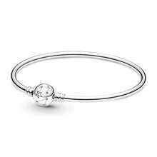 1pc S925 Sterling Silver Starry Sky Galaxy Bracelet, DIY Compatible With Pendant Beads, Perfect For Girls' Daily Wear - Silver - View 5