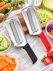Stainless Steel Cabbage Slicer, Manual Vegetable And Fruit Slicer, Kitchen Gadget, Suitable For Pickles And Salads, Dishwasher , Suitable For Restaurant And Home Kitchen, Christmas, Halloween, Thanksgiving Holiday Gift - Multicolor - View 15