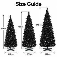Black Christmas Tree Collapsible Design For Home Shop Window And Party Decor - Multicolor - View 6