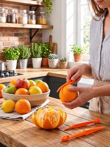 Orange Peeler Citrus Peel Cutter Simple Fruit And Vegetable Slicer Lemon Peeler Peeling Tool Fruit Tool Kitchen Utensil Small Gadget - Multicolor - View 9