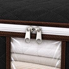 1/3/6/10pcs Foldable Home Clothes Storage Bags, Household Storage Organizer For Blankets, Sweaters, Bedding And Closet Organization - Grey - View 11