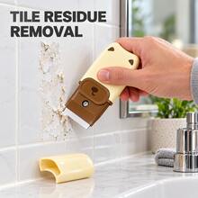 1 bộ cạo mini hình động vật dễ thương với lưỡi kim loại và nắp bảo vệ, dụng cụ cầm tay di động gỡ nhãn dán cho cặn keo, cửa kính, gạch gốm và vệ sinh bếp, thiết kế gấu lợn mèo nhỏ gọn, dụng cụ vệ sinh gia đình nhỏ - Nhiều màu - Xem 2