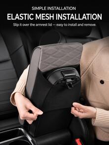 Four Season Universal Comfortable And Soft Car Center Armrest Box Pad, Car Center Console Armrest Pad, Car Interior Decoration Pad, Car Accessories, Holiday Gifts - Multicolor - View 2