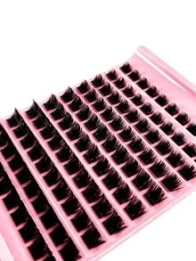 100 Clusters D-Curl Anime Style False Eyelashes, 10-16mm Mixed Length, Dense Single Cluster Lashes, DIY Pointed False Eyelashes, Suitable For Home Eyelash Extension - D - View 5