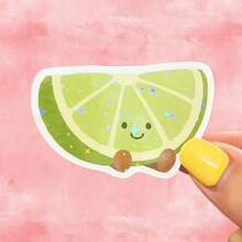 Fresh Healing Anthropomorphic Lime Slice Cartoon Print Stickers, Summer Energetic Phone Case Decorative Decals, Waterproof Vinyl Stickers - Durable Matte Surface, Self-Adhesive Bumper Stickers, Suitable For Cars, Windows, Laptops, Trucks, Water Bottles - Multi-Functional Durable Design, Car Stickers - one-size - View 13