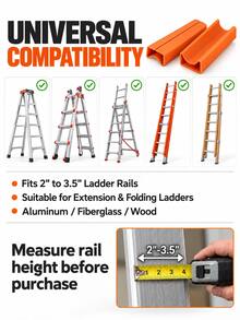 Ladder Anti-Collision Protective Rubber Strip, Roof Gutter Guard Strip, Ladder Anti-Slip Cushion Pad, Ladder Body Contact Surface Anti-Scratch Protection Accessory, Suitable For Ladder Leaning Against Wall, Roof Eaves And Drainage Gutter Contact Points, Flexible Rubber Strip Helps Reduce Hard Object Collision And Friction, Reduces Surface Scratches Caused By Ladder Slippage, Assists In Protecting Gutter Edges, Wall Surfaces And Ladder Contact Positions, Flexible Installation Position - Multicolor - View 4