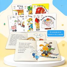 10-Book Spanish Short Story Picture Book Set, Featuring Vibrant Cartoon Illustrations, Telling Cute Animal Stories, Rounded Corner Design, Suitable As Early Education Gift Set - Multicolor - View 2