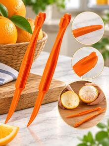 Orange Peeler Citrus Peel Cutter Simple Fruit And Vegetable Slicer Lemon Peeler Peeling Tool Fruit Tool Kitchen Utensil Small Gadget - Multicolor - View 2