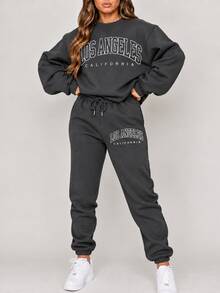Women Two-Piece Outfits - Grey - View 1
