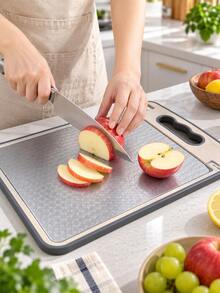 Stainless Steel Kitchen Cutting Board (Pure Titanium/PP), 16" X 11", Separate Raw And Cooked Food Preparation Surface, Odor-Resistant, Easy To Clean, Durable, Kitchen Essential - View 8