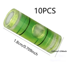 10PCS Mini Tubular Spirit Level Bubbles, Cylindrical Small Leveling Bubbles, Easy Installation Leveling Accessories For Home Use - Green - View 13