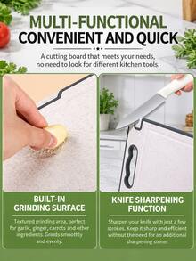 Stainless Steel Kitchen Cutting Board (Pure Titanium/PP), 16" X 11", Separate Raw And Cooked Food Preparation Surface, Odor-Resistant, Easy To Clean, Durable, Kitchen Essential - View 5