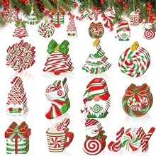 Christmas Tree Decoration Hanging Ornament Wooden Colorful Candy Hanging Decoration Holiday Decoration Christmas Tree Hanging Ornament Suitable For Home Decor - Multicolor - View 7