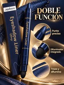 zephoco 2-In-1 Eye And Liner Pencil, Smudgeable, Waterproof, Quick-Drying, For Smoky Makeup, Soft Texture, Creative And Delicate Looks - Multicolor - View 3