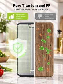 Stainless Steel Kitchen Cutting Board (Pure Titanium/PP), 16" X 11", Separate Raw And Cooked Food Preparation Surface, Odor-Resistant, Easy To Clean, Durable, Kitchen Essential - View 3