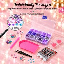 New 9PCS Rhinestone Tool Set, Detachable Silicone Head Rhinestone Picker & Dotting Pens, Precision Gem Placement Tools For Resin Rhinestones, DIY Jewelry Making, Cup, Shoe & Craft Decoration - Sets - View 2