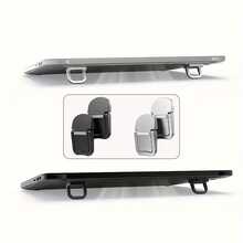 2 MINI Laptop Stands - Self-Adhesive Keyboard Height Increasing Stand, Adjustable Laptop Support Stand, Computer Heat Sink Folding Portable Base Height Increasing Stand - A - View 5
