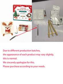 Bộ kit nghệ thuật DIY khảm kính biển Giáng Sinh cho người lớn, 6 mẫu họa tiết lễ hội, bộ thủ công khảm 4 inch kèm giá đỡ trưng bày, trang trí bàn Giáng Sinh sáng tạo, quà tặng lễ hội cho người mới bắt đầu - nhiều màu - Xem 27