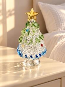 Ornamen Pohon Natal Kaca Kristal, Patung dengan Nilai Koleksi dan Dekoratif, Cocok untuk Pajangan Meja Rumah Saat Liburan, Pilihan Ideal untuk Dekorasi Rumah Orang Dewasa. Cocok untuk Meja Rumah, Pajangan Jendela, dan Menciptakan Suasana Liburan Natal, Juga Dapat Digunakan Sebagai Hadiah Tahun Baru. - Berbagai gaya - View 10