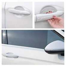 8pcs Car Door Handle Bowl Anti-Scratch Protective Stickers, Universal Invisible Car Stickers, Car Handle Anti-Collision Protective Strips - Anti-collision Strip - View 14