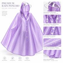 1pc Outdoor Portable Cycling Rain Poncho, Extra Large Durable Reusable. Hiking, Climbing, Travel Rain Protection. Outdoor Travel. Halloween, Christmas Outdoor Rain Gear - Multicolor - View 8