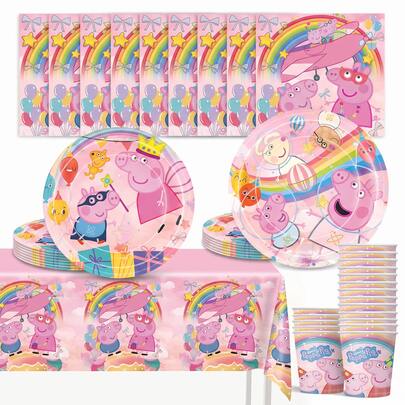 50/20/10/1pc Anime Style Theme Party Set, Halloween Costume, Suitable For 10 People, Disposable Birthday Party Tableware Including Plates, Cups And Napkins. Holiday Decoration Supplies, Suitable For Camping, Picnic, Backyard BBQ, Room Decoration And Party Decoration, Also Ideal Decoration For Halloween, Christmas And Party, And A Great Surprise Gift For Fans