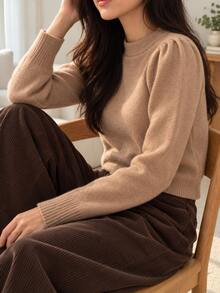 Women Sweaters - Beige - View 5