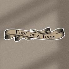 [Fool Of A Took Sticker] 3pcs Fool Of A Took Sticker Decal For Notebook And Laptop, LotR Vinyl Sticker - Reusable Self-Adhesive Decal With Ornate Floral Design For Laptops, Water Bottles, Notebooks & Study Desk - one-size - View 12