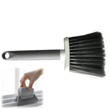 1pc Multi-Functional Computer Cleaning Brush, Soft Bristle Brush, Keyboard Cleaning Brush, Corner Gap Dusting Brush, Suitable For Windows, Small Corners, Bed, Sofa, Etc. - Light Gray - View 12