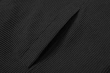 Mulinsen Men's Corduroy Jacket, Fleece Collar Warm Winter Coat, Multi-Zipper Pockets Button Front Casual Jacket - Black - View 10