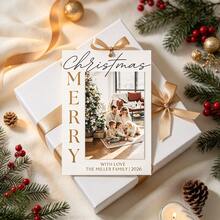 Personalized Christmas Cards, Customized Family Photo Cards, Wedding Table Decor, Customizable Event Cards, Personalized Cards, Suitable For Wedding Banquets, Wedding Parties, Christmas Greetings, Birthday Cards - Greeting Cards - View 7