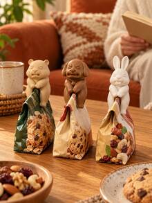 1/5/10pcs Cute Animal Shaped Bag Clips, Reusable Leg Slot Design, Suitable For Folding Bags, Snack Lovers, Coffee And Cereal Bag Sealing Clips, Kitchen And Pantry Storage, Fun Countertop Decor, Home Daily Essentials - Multicolor - View 3