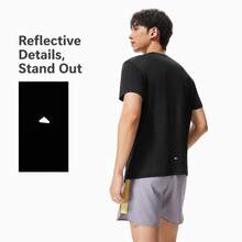 LI‑NING Men's Reflective Quick‑Dry Breathable Short‑Sleeve T‑Shirt ATSW505 - Black - View 2