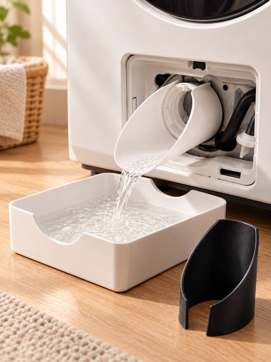 Drum Washing Machine Emergency Drain Funnel, Anti-Overflow Drain Guide Nozzle Filter Drain Hose Replacement Accessory - Multi-color - View 1
