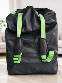 1pc Airplane Travel Car Seat Storage Bag, Boarding & Check-In Stroller Organizer Bag, Universal Waterproof Baby Carrier Dust Cover Storage Bag - Black - View 2