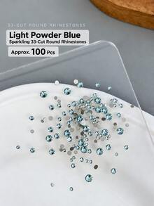 1 Box 12 Colors K9 Colorful Flat Back Rhinestones Nail Art Decor, Super Shiny, High Quality, Mixed Sizes, Suitable For High-End Gel Nail Art DIY Decoration - Multicolor - View 14
