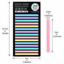 300pcs Colorful Transparent Sticky Note Index Tabs, Writable Waterproof Easy-Tear No-Residue Bookmark Stickers, Suitable For Student Reading Marking, Note Classification, Office Study And Planner - one-size - View 7