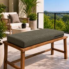 Heavy-Duty Indoor/Outdoor Bench Pad – Sophisticated Design For High-Traffic Seating Areas - Dark Green - View 5