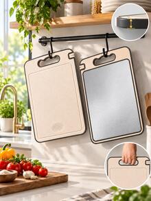 3-In-1 Kitchen Cutting Board, Large 16*11 Inch Double-Sided Chopping Board With Built-In Juice Groove And Grinding Area, Easy To Clean - View 4