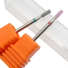 Easy Nail 1Pc Quartz Nail Drill Bit, Green/Red Mark Options, Flat Grinding Head For Electric Manicure Nail Drill - Multicolor - View 6