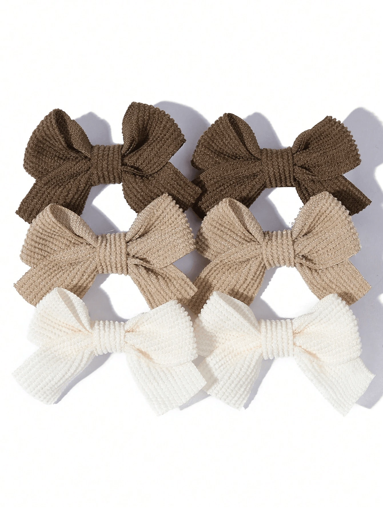 6/2pcs Women Girls Bow Hair Clips, Fabric Satin Ribbon Bow Hair Clips, Cute Neutral Hair Accessories, Fashion Bow Hair Clips, Suitable For Daily Wear, Party, Autumn/Winter Style, Halloween