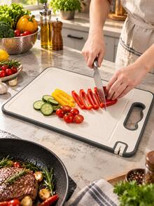 3-In-1 Kitchen Cutting Board, Large 16*11 Inch Double-Sided Chopping Board With Built-In Juice Groove And Grinding Area, Easy To Clean - View 13