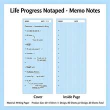 PaperMore Life Progress Series 3 Writable Sticky Notes Minimalist Planner Memo Pads For Notebooks, Journals, Planners, Back To School Season - one-size - View 16