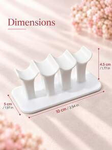 4-Finger Manicure Hand Rest, Ergonomic 4-Slot Finger Support Stand With Textured Non-Slip Surface And Stable Base, Salon Manicure Hand Pillow, Rhinestone Decor, Manicurist Tools And Nail Supplies - Multicolor - View 11