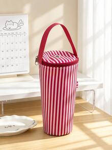 Insulated Coffee Cup Sleeve, Striped Water Bottle Sleeve, Portable Insulated Cup Sleeve, Convenient Carrying Bag, Suitable For Cold And Hot Drinks, Reusable, Striped Design, Perfect Gift Choice, Halloween/Christmas Gift - Multicolor - View 17