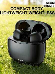 Earbud Bluetooth Nirkabel Sejati, Mikrofon Terintegrasi untuk Panggilan Jernih, Daya Tahan Baterai Lama, Desain Tahan Keringat, Pas Nyaman, Kompatibel dengan Perangkat iOS dan Android, Cocok untuk Kebugaran, Lari, dan Penggunaan Sehari-hari - Putih - View 2