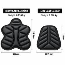 Motorcycle Seat Cushion, Front And Rear Comfortable Pad, Universal Shock-Absorbing Breathable Non-Slip Lycra Material, Suitable For Motorcycles And Scooters, Motorcycle Essential - A - View 2